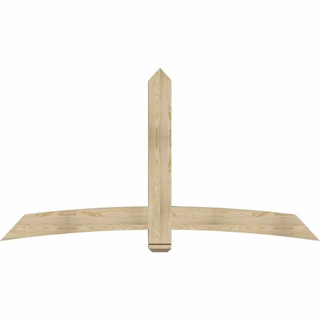 Ekena Millwork Bellingham Rough Sawn Timber Gable Bracket, Douglas Fir, 84"W x 45"H x 4"D x 6"F, 13/12 Pitch GBW084X45X0406BEL00RDF